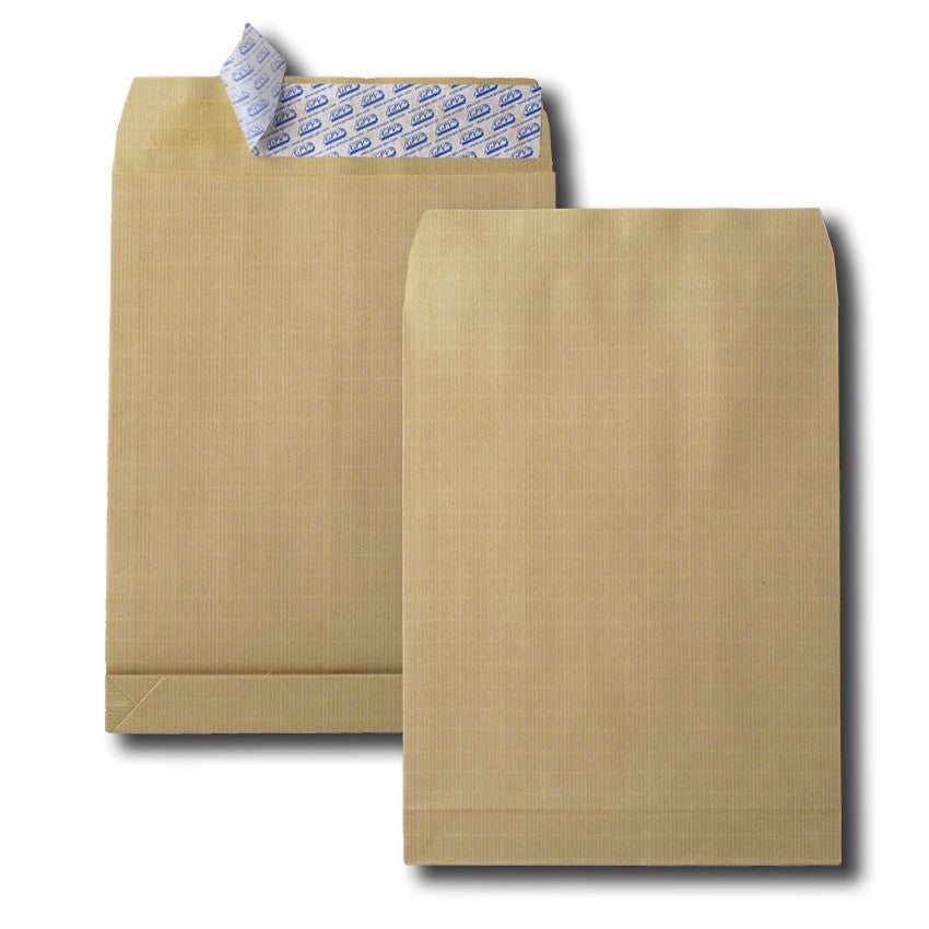 Enveloppes 260x330 kraft armé soufflet 130g 498b/250