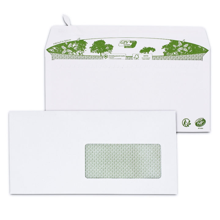 Enveloppes blanc dl bdp 80g rec.45x100b/200