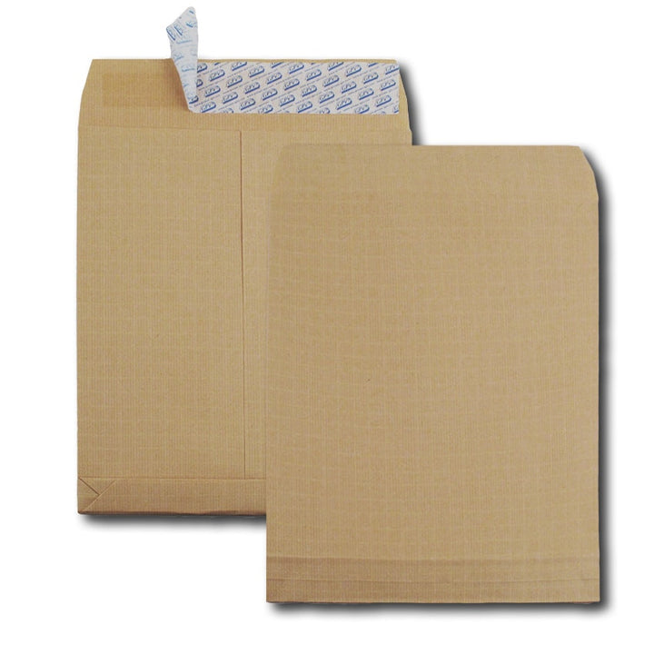Pochette expedition  280x365 kraft armé soufflet 130g boite de 250