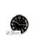 Horloge Q-connect diamètre 25cm chrome