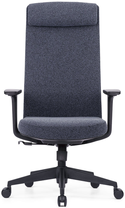 Fauteuil synchrone tissu gris binic