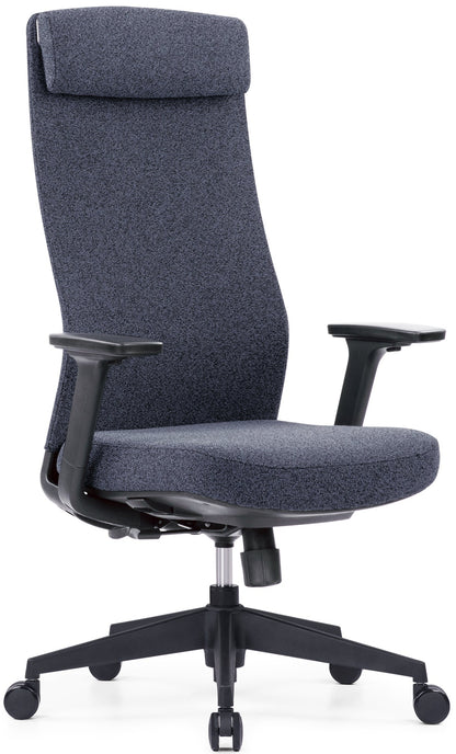Fauteuil synchrone tissu gris binic