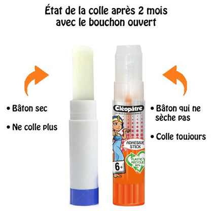Colle transparente 8g - adhésion forte et rapide