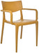 Fauteuil avec accoudoir color pop -moutarde