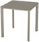 Table carrée 70x70cm- gris taupe