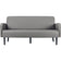 Canapé 3 places lisboa simili-cuir noir