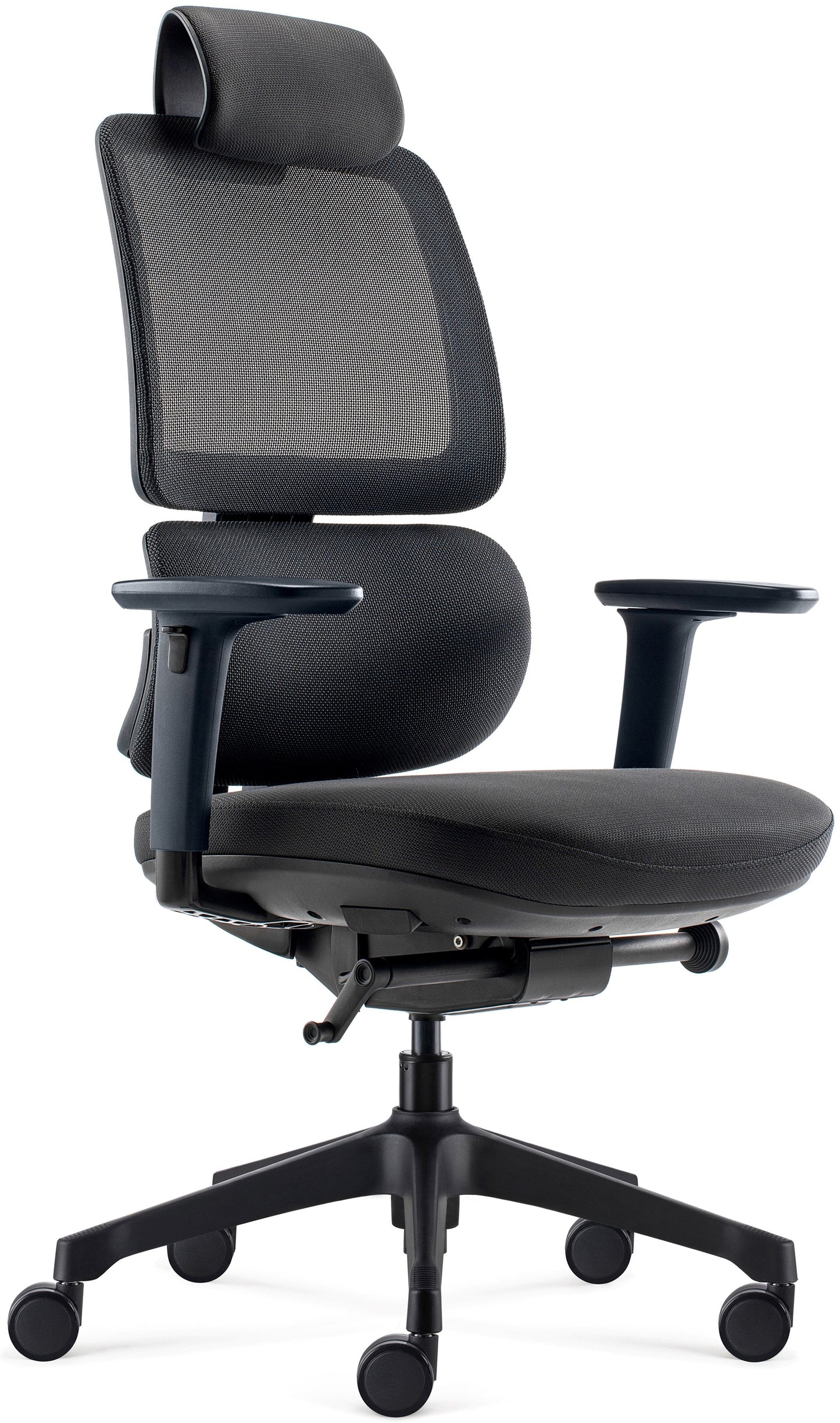 Siege tissu/resille noir orcaat