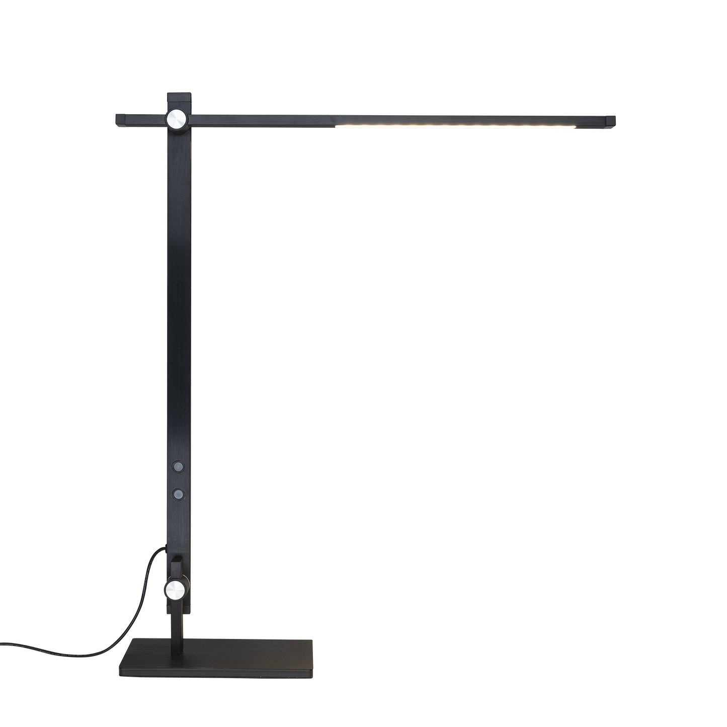 Lampe de Bureau LED lumilight sur socle - Double Articulation Ergonomique