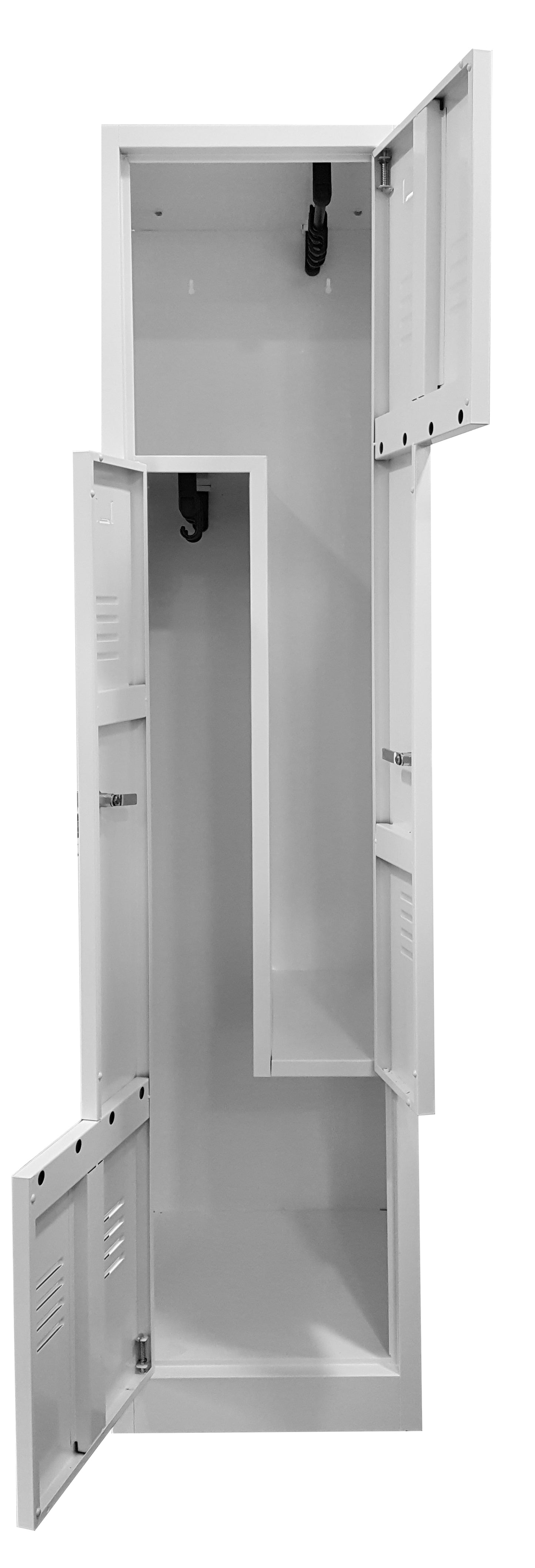 Vestiaire monobloc gain de place  1 colonne 2 cases -L800xP450xH1850mm