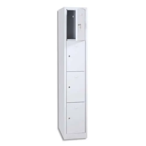 Vestiaire monobloc 1 colonne 4 cases