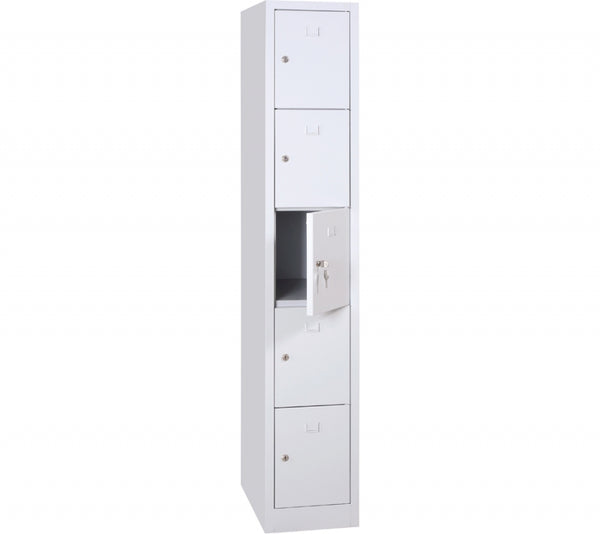 Vestiaire monobloc 1 colonne 5 cases