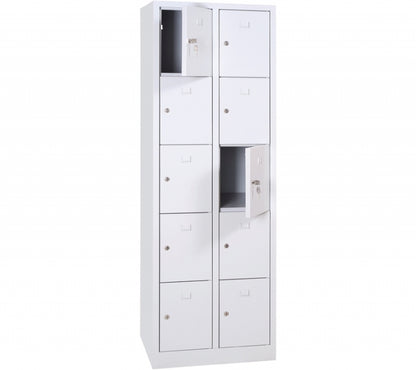 Vestiaire monobloc 2 colonnes 10 cases