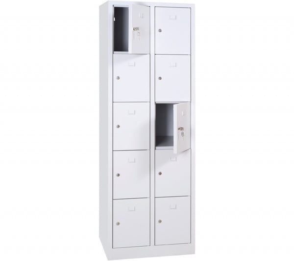 Vestiaire monobloc 2 colonnes 10 cases