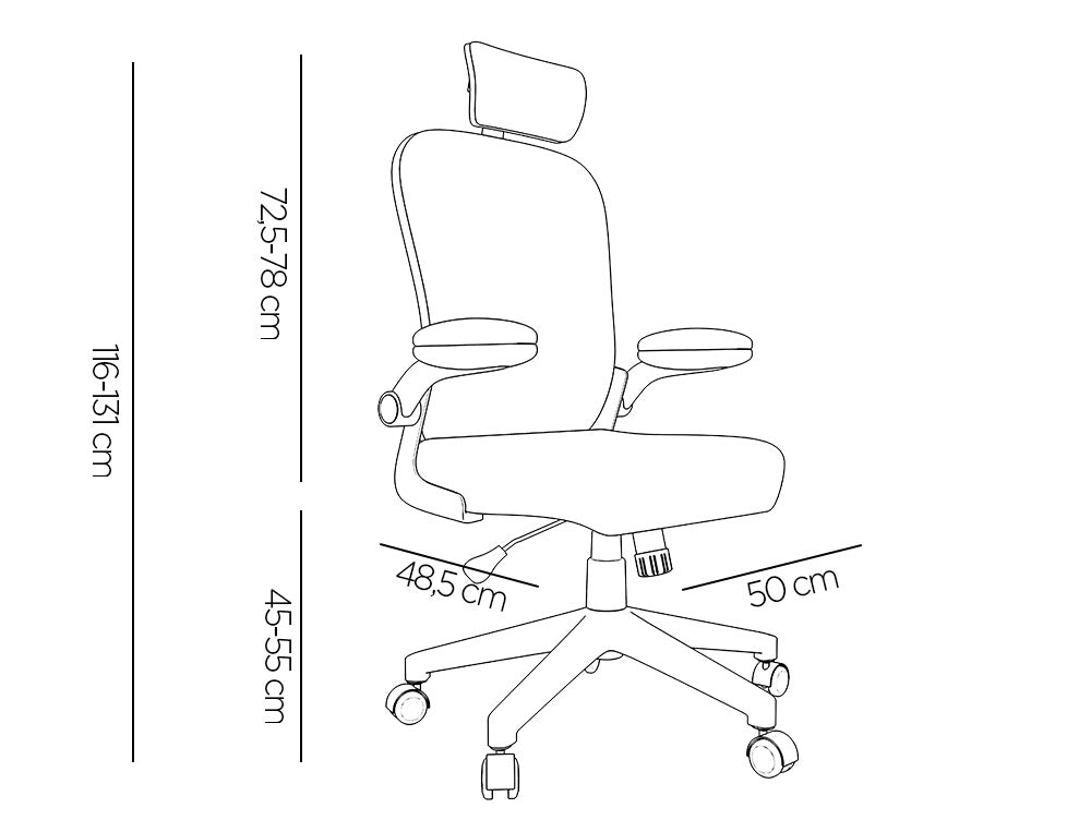 Fauteuil ergonomique palermo noir