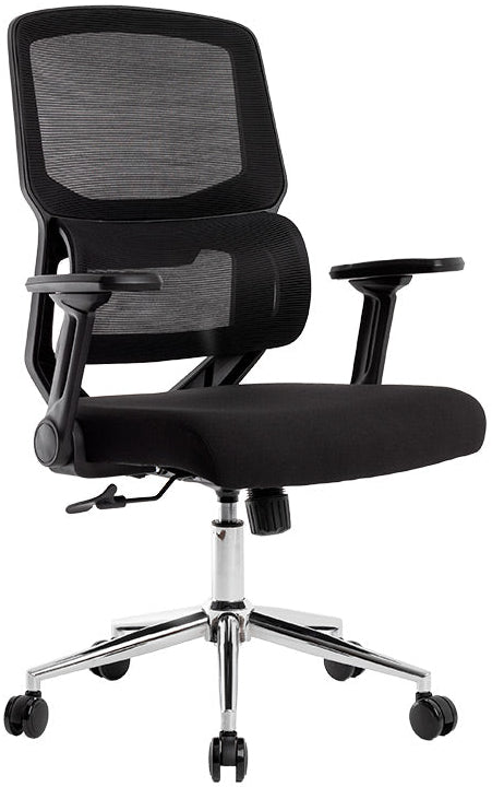 Fauteuil Ergonomique Q-Connect Lucca Noir avec Accoudoirs 4D