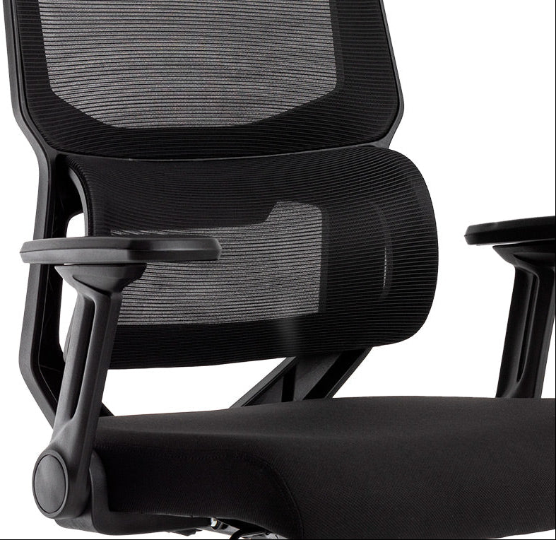 Fauteuil Ergonomique Q-Connect Lucca Noir avec Accoudoirs 4D