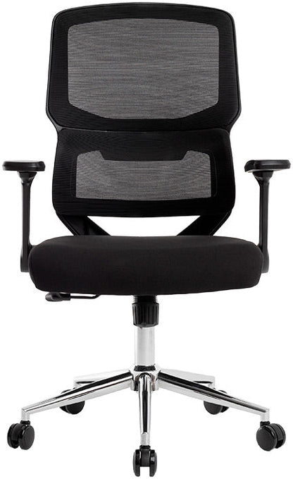 Fauteuil Ergonomique Q-Connect Lucca Noir avec Accoudoirs 4D