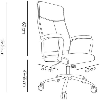 Fauteuil Direction Q-Connect Modena Noir Ergonomique