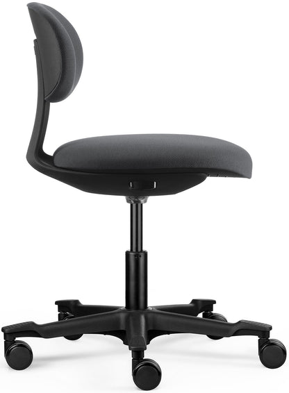Chaise de bureau flex coloris noir/tissu anthracite
