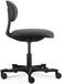 Chaise de bureau flex coloris noir/tissu anthracite