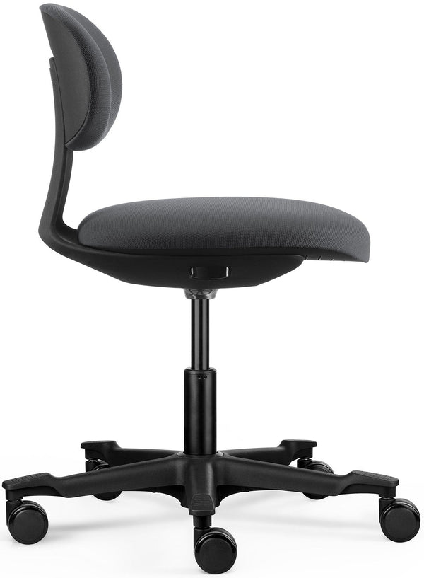 Chaise de bureau flex coloris noir/tissu anthracite