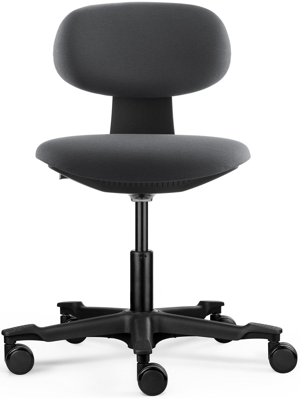 Chaise de bureau flex coloris noir/tissu anthracite