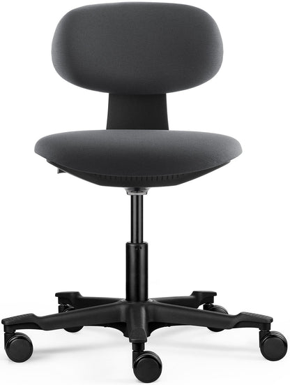 Chaise de bureau flex coloris noir/tissu anthracite