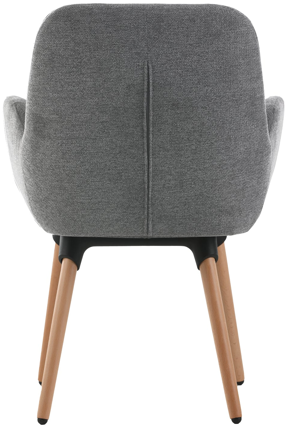 Fauteuil Shineo Gris avec Pieds Bois
