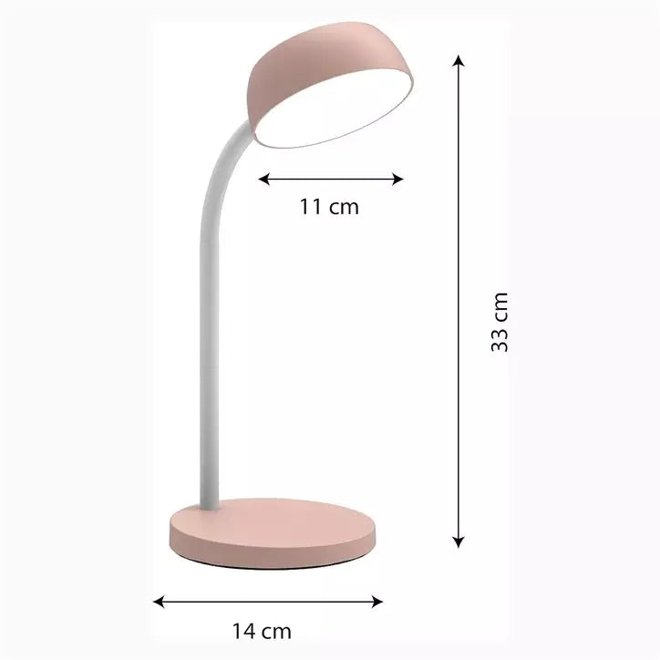 Lampe de bureau à LED rose UNILUX Tamy