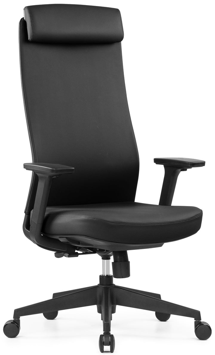 Fauteuil cuir direction lys noir