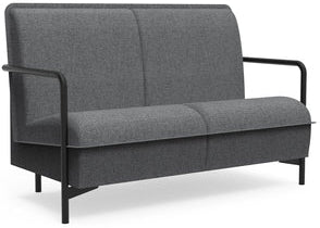 Canapé Lounge 2 Places - Confort et Design Contemporain - Gris chiné
