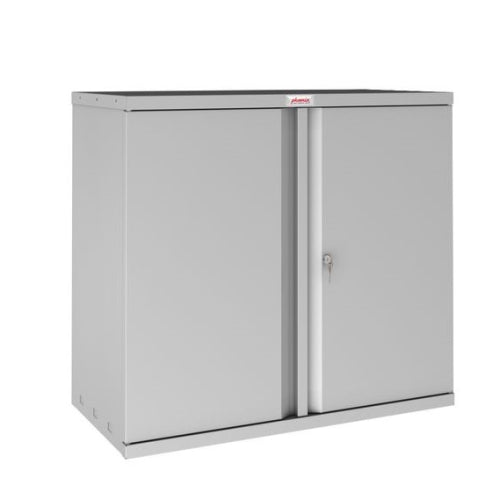 Armoire porte battante en acier -H100cm - gris