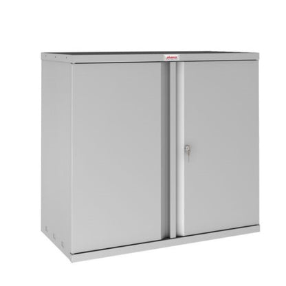 Armoire porte battante en acier -H100cm - gris
