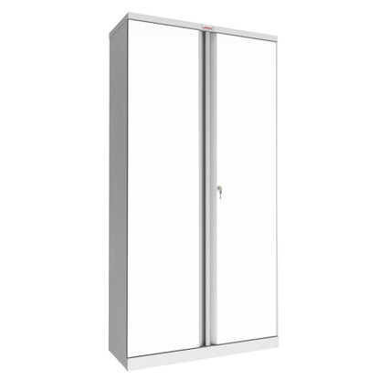 Armoire haute métal -190cm -portes  blanches