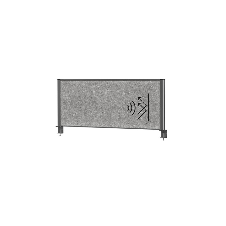 Separateur acoustique pour bureau -120x50cm -gris anthracite