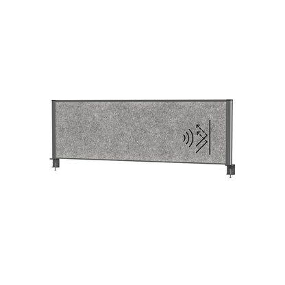 Separateur acoustique pour bureau -120x50cm -gris anthracite