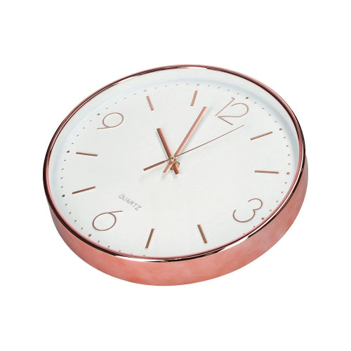 Horloge murale qc 30cm vx rose