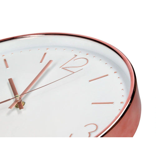 Horloge murale qc 30cm vx rose