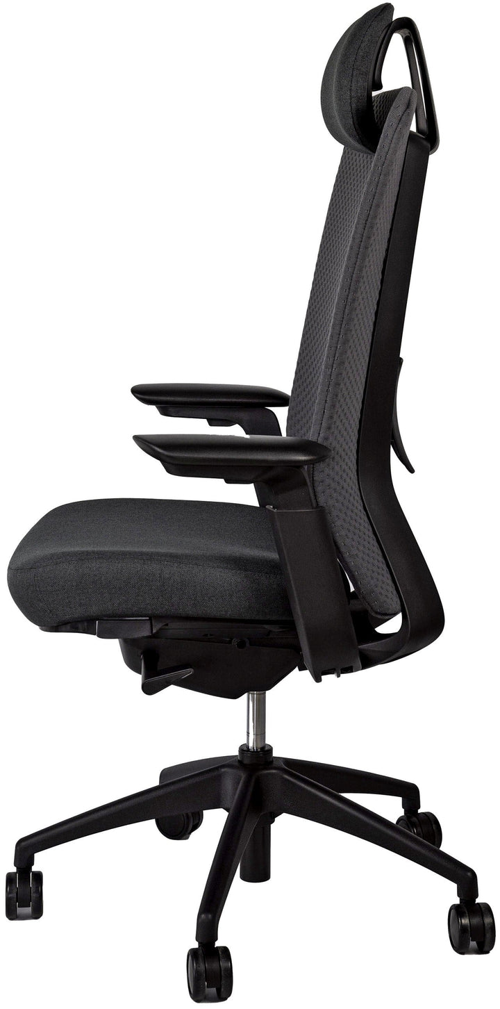 Fauteuil basileus maille 3d noir