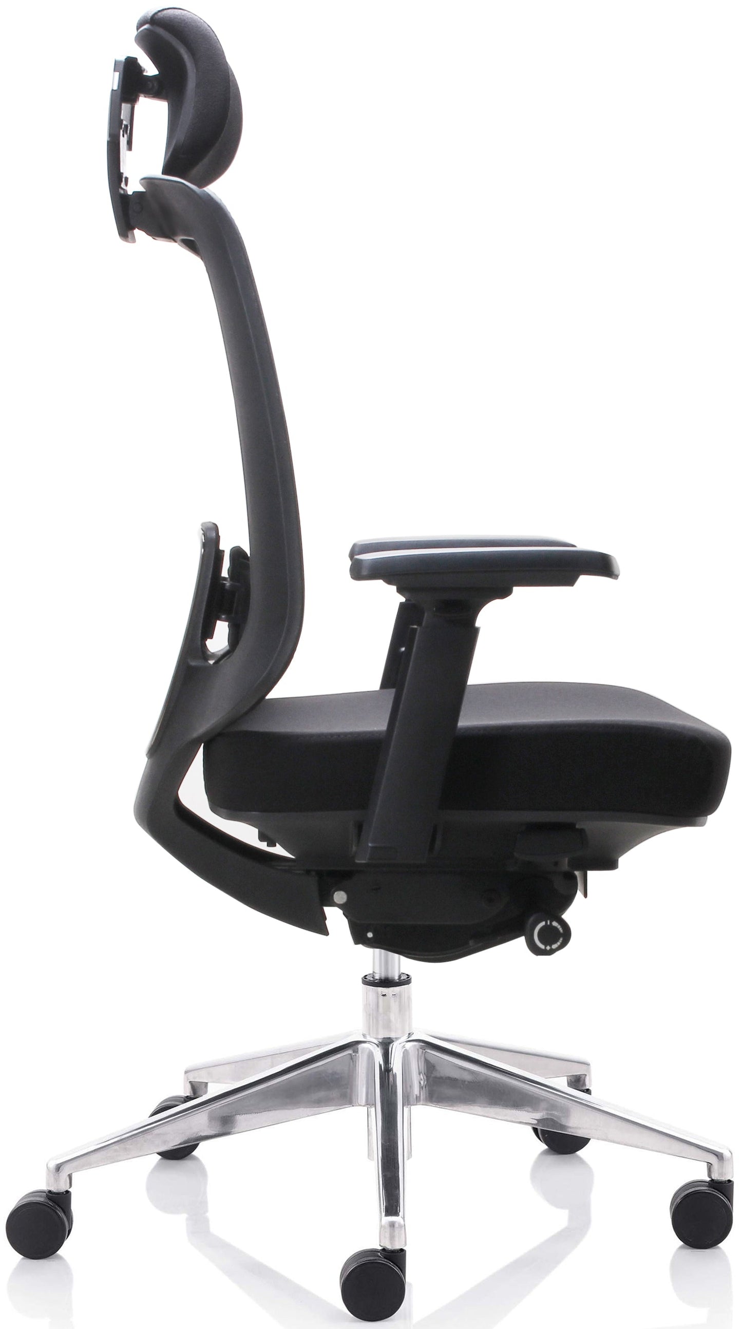 Fauteuil teckne resille noir