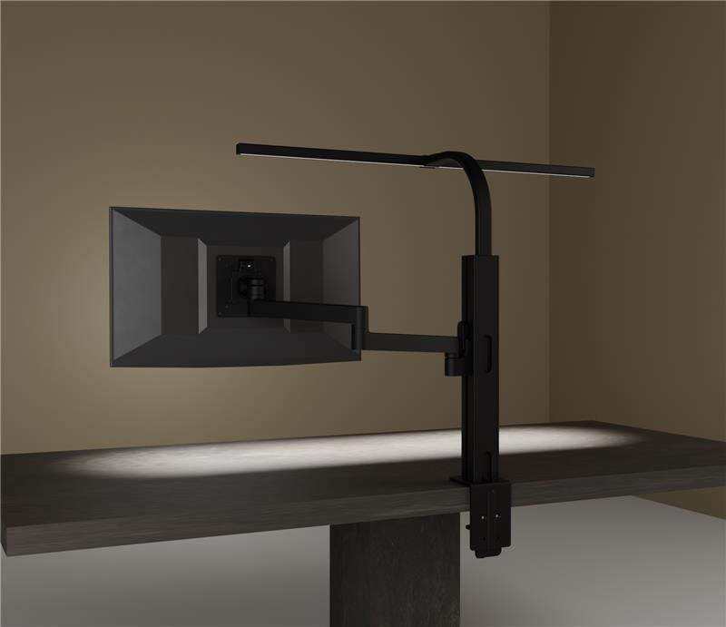 Bras Écran Simple Axio Noir - Support Articulé Bureau