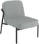 Fauteuil de Bureau Rond Gris - Confort Compact