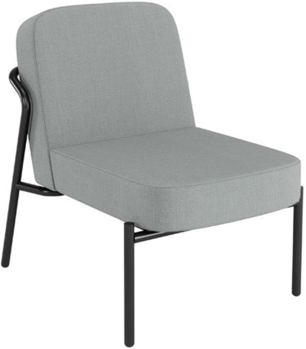Fauteuil de Bureau Rond Gris - Confort Compact