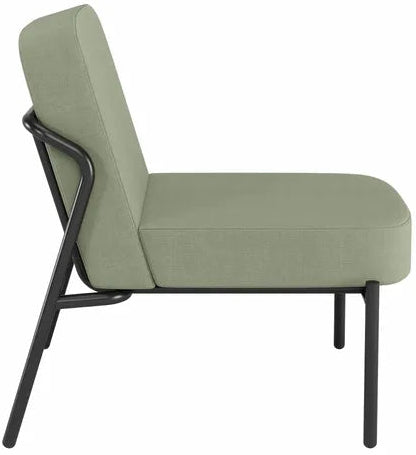Fauteuil visiteur MEDSO rond vert - Confort et design élégant