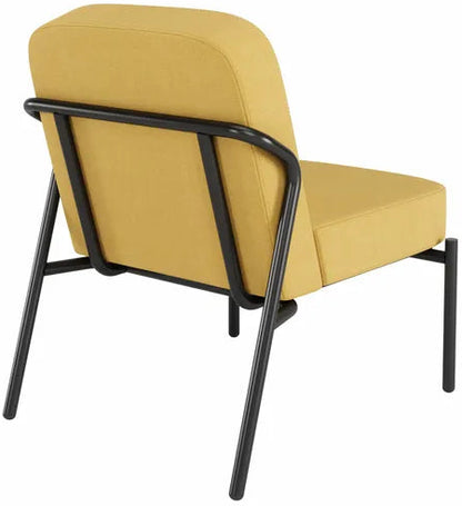 Fauteuil visiteur Medso S Rond - Confort et Durabilité - Jaune - 1 place