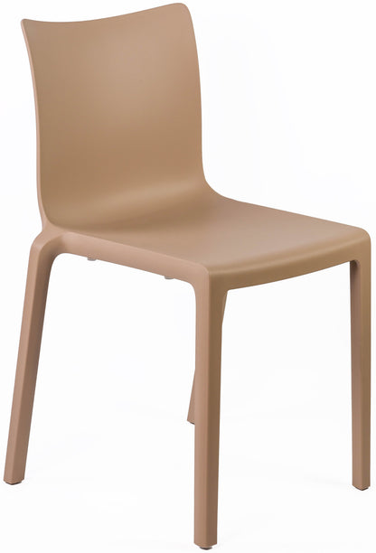 Chaise Empilable Taupe - Polypropylène Antidérapant