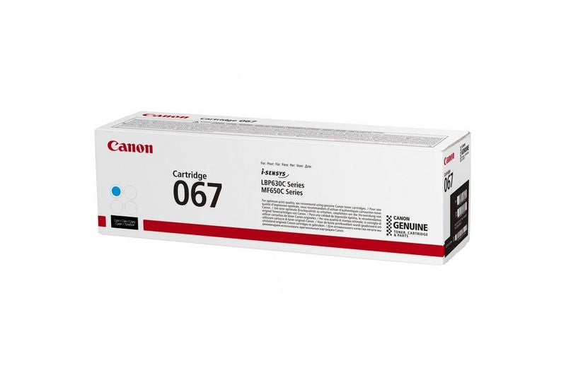 Cartouche toner Canon  067c - rendement 1250 pages
