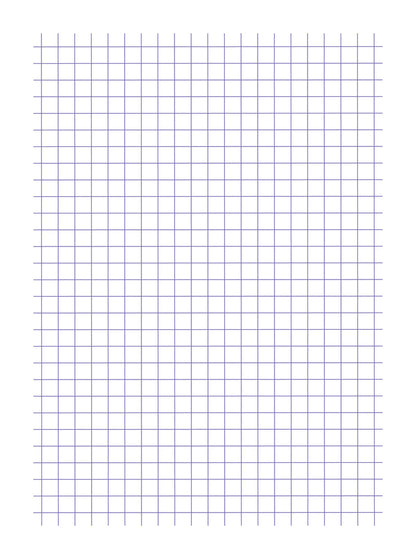 Fiches bristol A6 blanc 5x5 -bloc de 30
