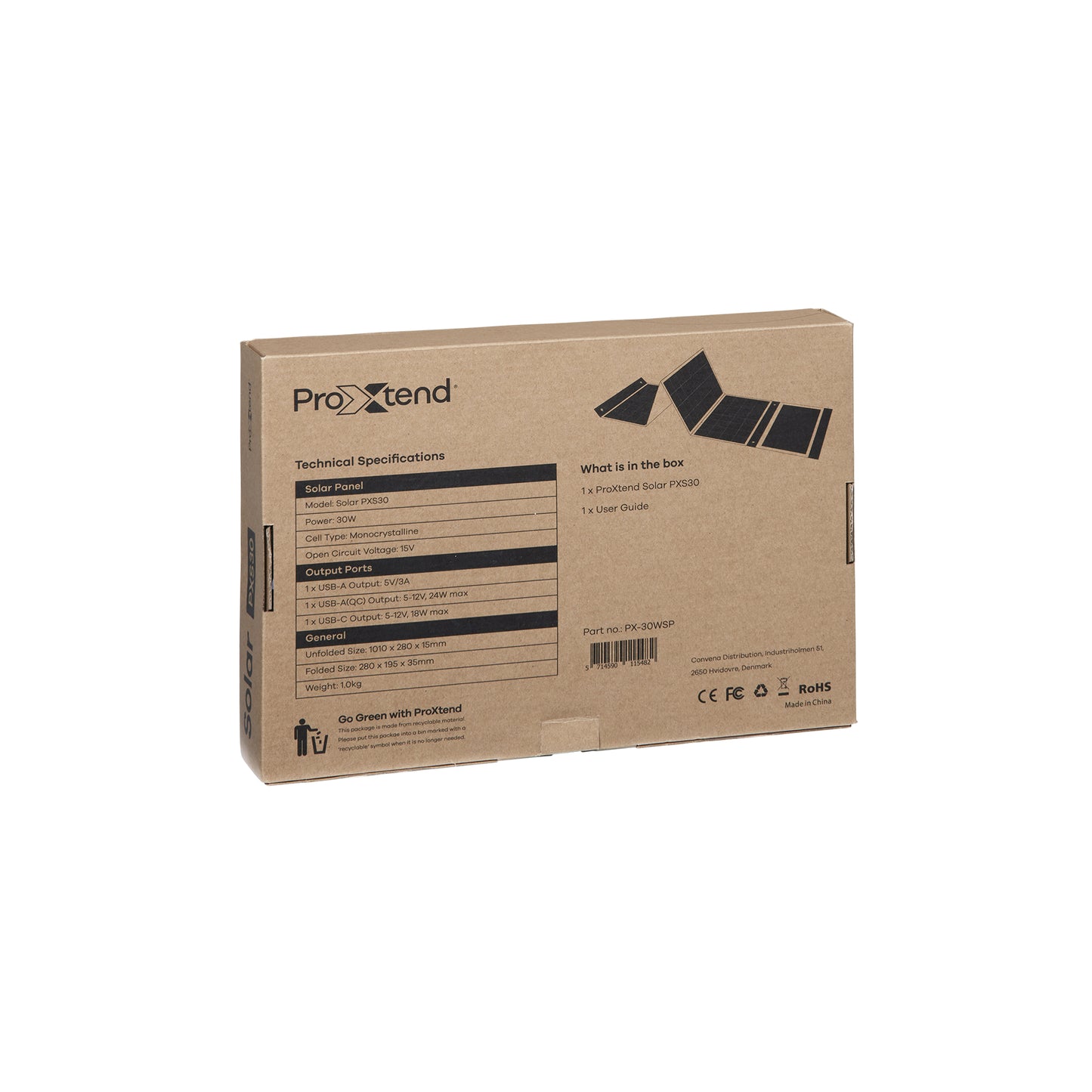 Panneau solaire portatif 30w - haute efficacité