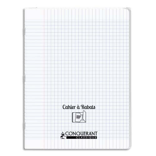 Cahier polypropylène avec rabat 48 pages seyes - 24x32 incolore